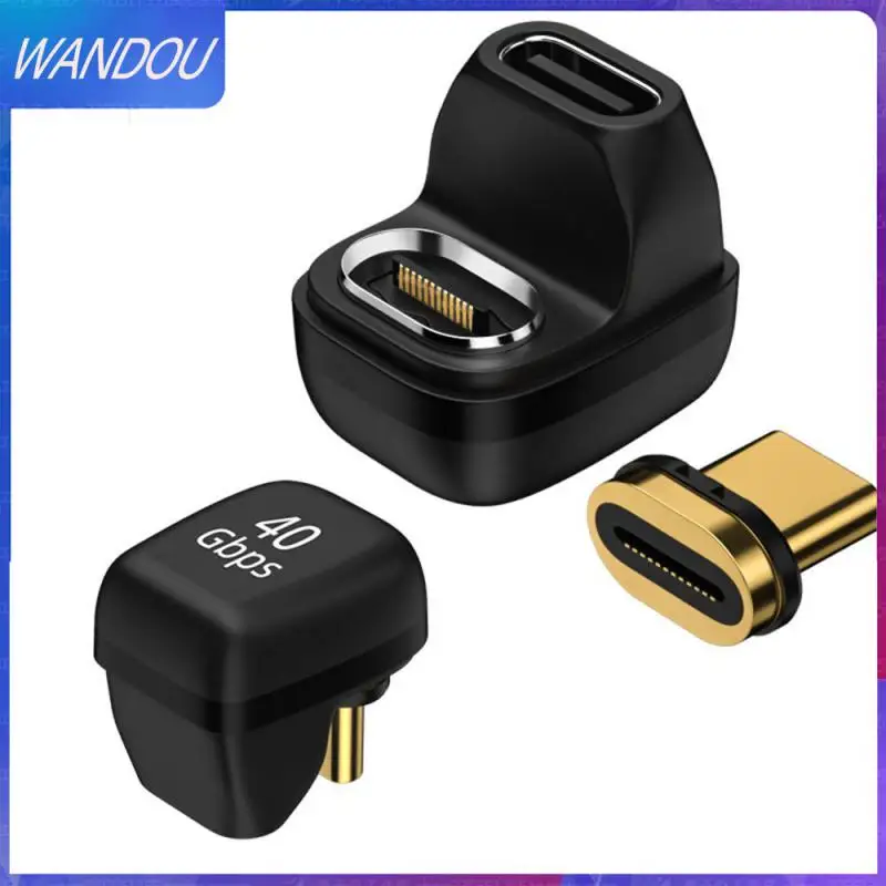 

Fast Charging Type C Data Adapter Magnetic Usb-c Male To Usb-c Female Charging Adapters 8k@60hz 40gbps Data Sync Converter 100w