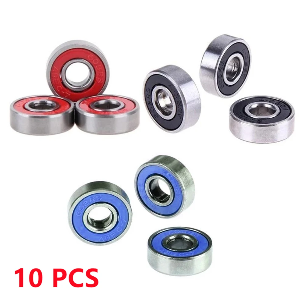 10PCS ABEC-7 608 2RS Skateboard Scooter Roller Sealed Ball Bearings Skate Board Roller Skates Chrome Steel Bearings Accessories
10PCS ABEC-7 608 2RS Skateboard Scooter Roller Sealed Ball Bearings Skate Board Roller Skates Chrome Steel Bearings Accessories