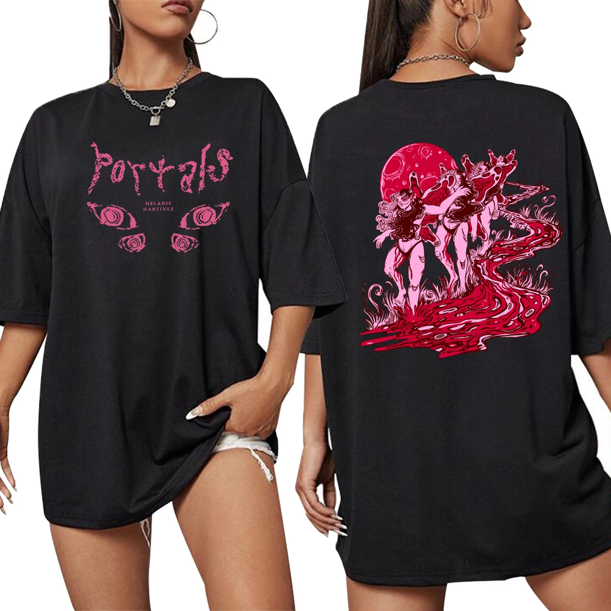 Oversize Retro Y2K T-Shirt Portals New Album Melanie Martinez Female Fashion Top Casual Tops T Shirt Womens Plus Size (US Size)
Oversize Retro Y2K T-Shirt Portals New Album Melanie Martinez Female Fashion Top Casual Tops T Shirt Womens Plus Size (US Size)