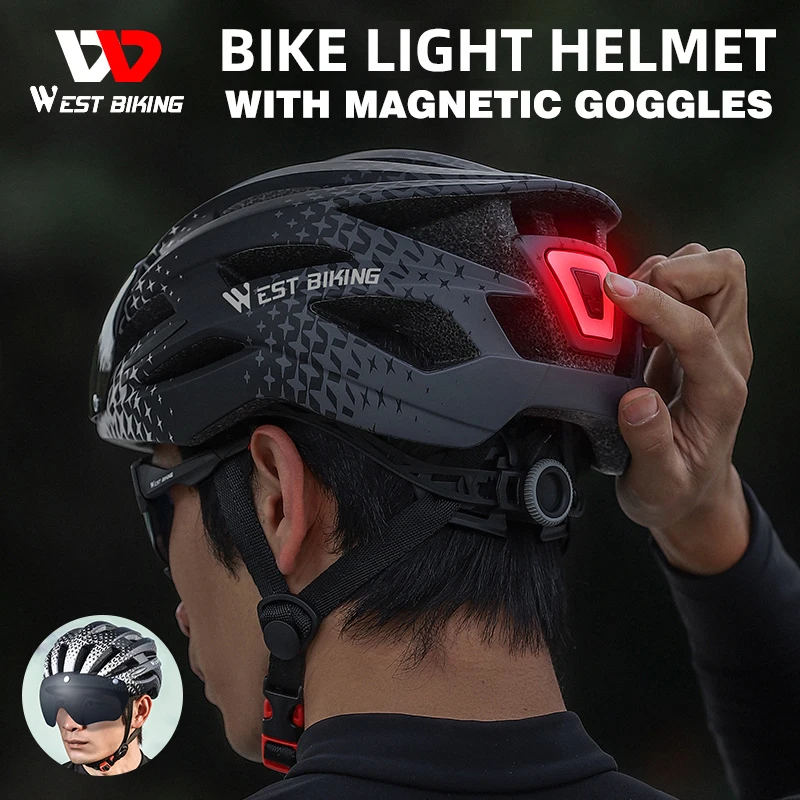 WEST BIKING LED Light Cycling Helmet Men's Motorcycle Bicycle Helmets Ultralight MTB Bike Helmet Intergrally-molded Safe Hat
WEST BIKING LED Light Cycling Helmet Men's Motorcycle Bicycle Helmets Ultralight MTB Bike Helmet Intergrally-molded Safe Hat