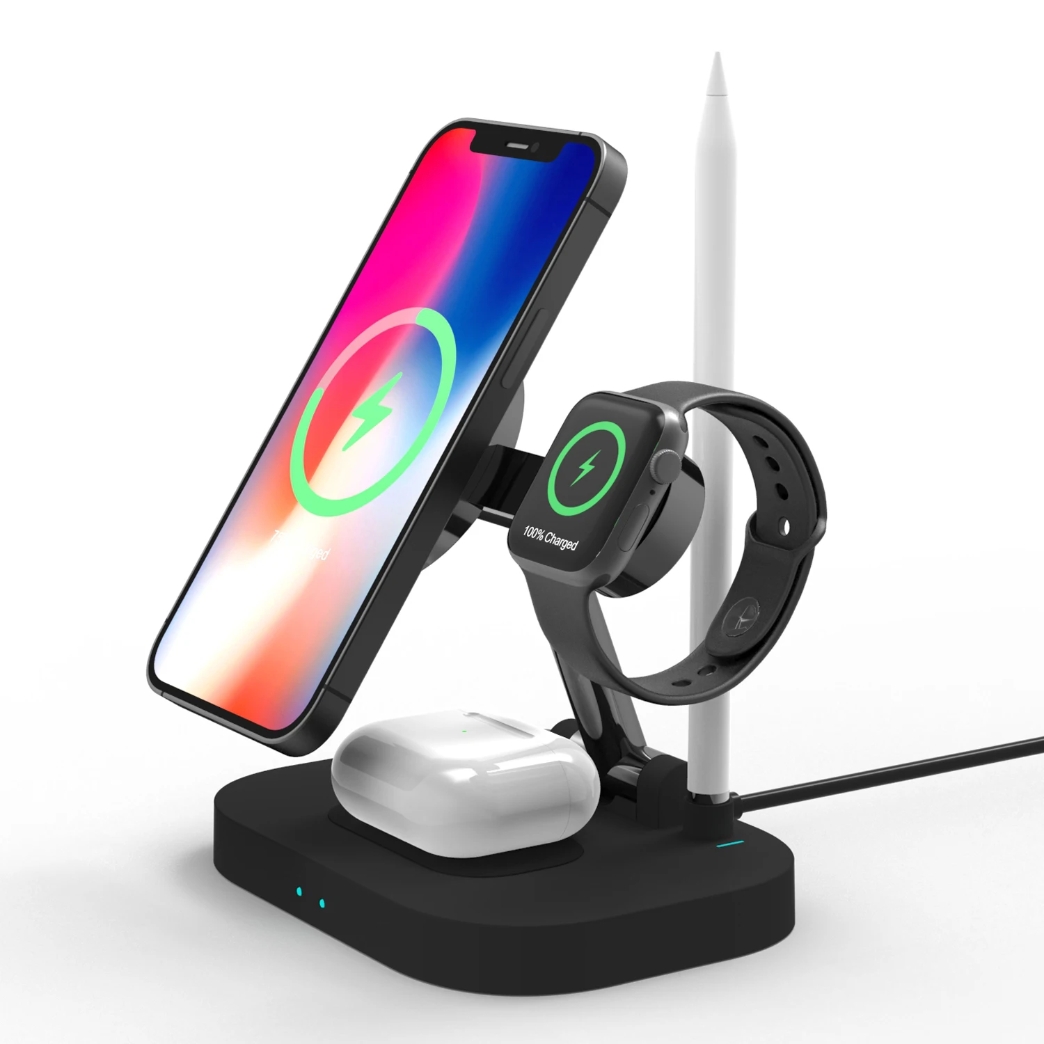 Беспроводная зарядная станция GTWIN, быстрая Складная подставка 15 Вт для iPhone 13 12 11 Pro Max iWatch 6 SE Airpods 2 Pro
Беспроводная зарядная станция GTWIN, быстрая Складная подставка 15 Вт для iPhone 13 12 11 Pro Max iWatch 6 SE Airpods 2 Pro