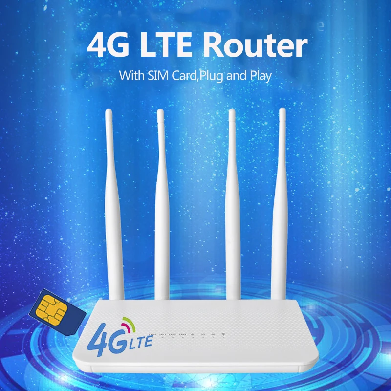 4G Router WiFi SIM Card Slot 300Mbps Wireless Home Router Hotspot RJ45 WAN LAN WIFI Modem CPE 4G LTE Dongle
4G Router WiFi SIM Card Slot 300Mbps Wireless Home Router Hotspot RJ45 WAN LAN WIFI Modem CPE 4G LTE Dongle