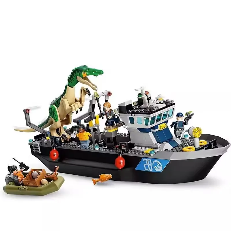 308pcs Baryonyx Dinosaur Boat Escape Dinosaur World Compatible 76942 Building Block Bricks Toy Children Christmas Gifts
308pcs Baryonyx Dinosaur Boat Escape Dinosaur World Compatible 76942 Building Block Bricks Toy Children Christmas Gifts