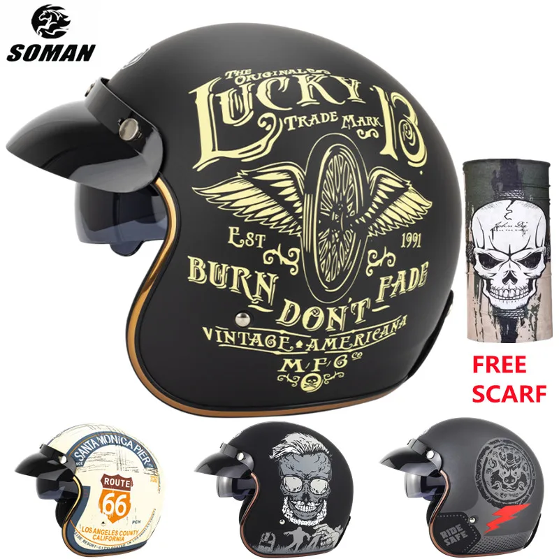 ECE DOT Cascos Para Moto Motorcycle Helmet Cafe Racer Open Face Casco Moto for Harley Motorcycle Accessories Men Moto Helmets
ECE DOT Cascos Para Moto Motorcycle Helmet Cafe Racer Open Face Casco Moto for Harley Motorcycle Accessories Men Moto Helmets