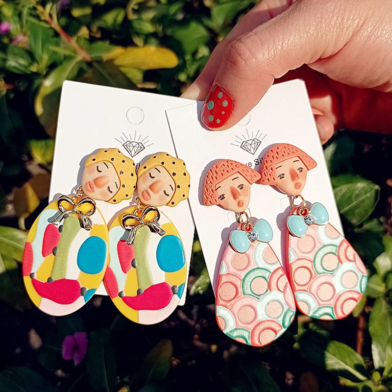 INS Color Indian Doll Earring for Teens Cartoon Ethnic Cute Earring Stud Young Girl Acrylic Jewelry Accessories Pendientes Mujer
INS Color Indian Doll Earring for Teens Cartoon Ethnic Cute Earring Stud Young Girl Acrylic Jewelry Accessories Pendientes Mujer