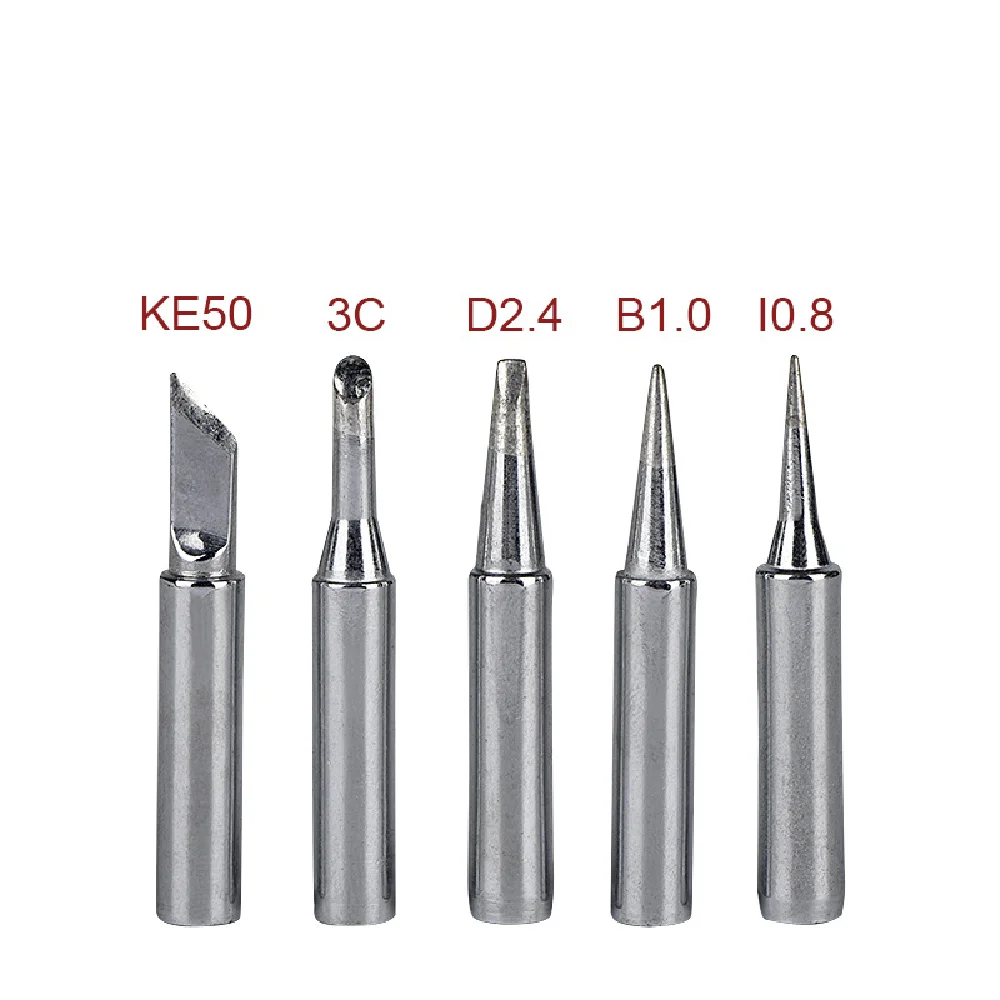 5Pcs/Set 0.8I+1B+K+2.4D+3C Welding Tool Lead-Free Soldering Iron Head for 936 908 Universal Welding Accessories Soldering Iron T
5Pcs/Set 0.8I+1B+K+2.4D+3C Welding Tool Lead-Free Soldering Iron Head for 936 908 Universal Welding Accessories Soldering Iron T