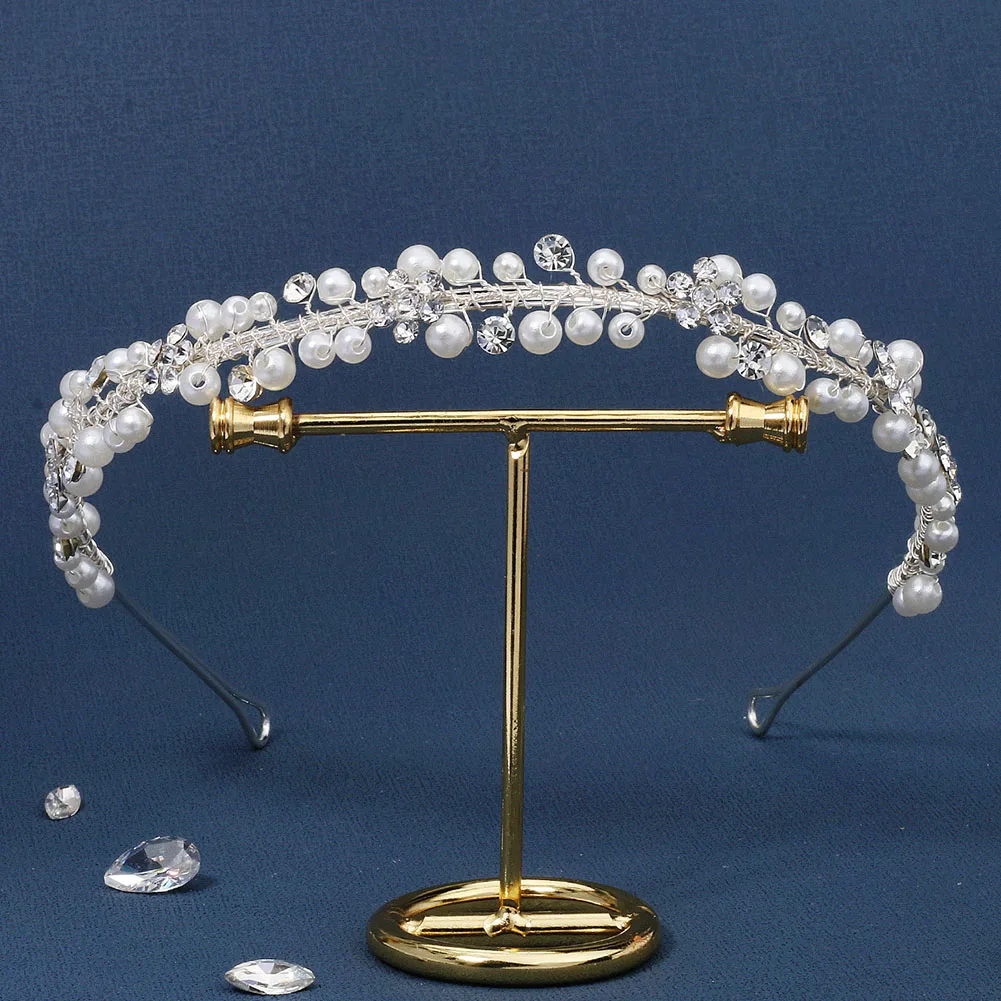 Tiara Hairband Bride Headdress Hair Jewlery For Women Pearl Silver Crystal Headband Simple Girl Wedding Hair Accessories Jewelry
Tiara Hairband Bride Headdress Hair Jewlery For Women Pearl Silver Crystal Headband Simple Girl Wedding Hair Accessories Jewelry