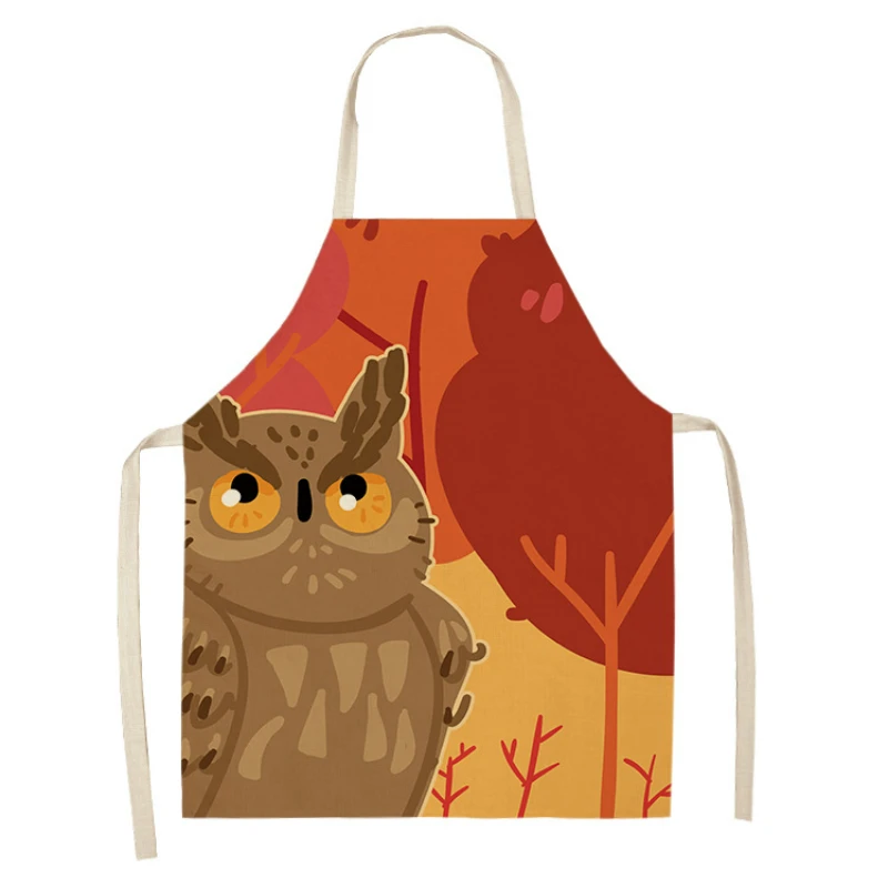 Cartoon Owl Fox Pattern Apron Household Cleaning Utensils Kitchen Oil-proof Apron Linen Apron Kitchen Half-length Sleeveless
Cartoon Owl Fox Pattern Apron Household Cleaning Utensils Kitchen Oil-proof Apron Linen Apron Kitchen Half-length Sleeveless