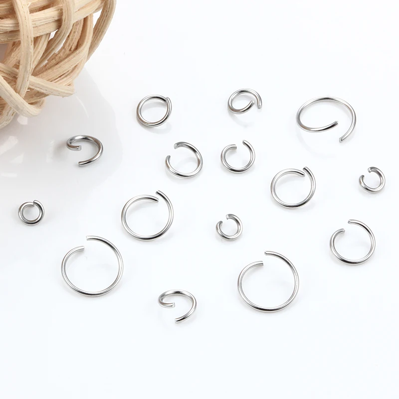 0.6mm Thickness Open Jump Rings 3mm4mm5mm6mm Stainless Steel Jewerly Making Supplies Accessorie DIY Necklace Connector Findings
0.6mm Thickness Open Jump Rings 3mm4mm5mm6mm Stainless Steel Jewerly Making Supplies Accessorie DIY Necklace Connector Findings