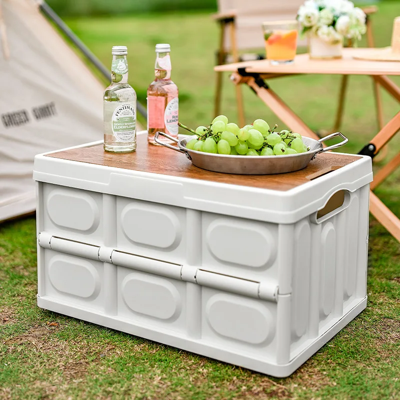 Folding box Outdoor camping with wooden lid Car storage box Household large capacity storage box Clothes and food storage box
Folding box Outdoor camping with wooden lid Car storage box Household large capacity storage box Clothes and food storage box