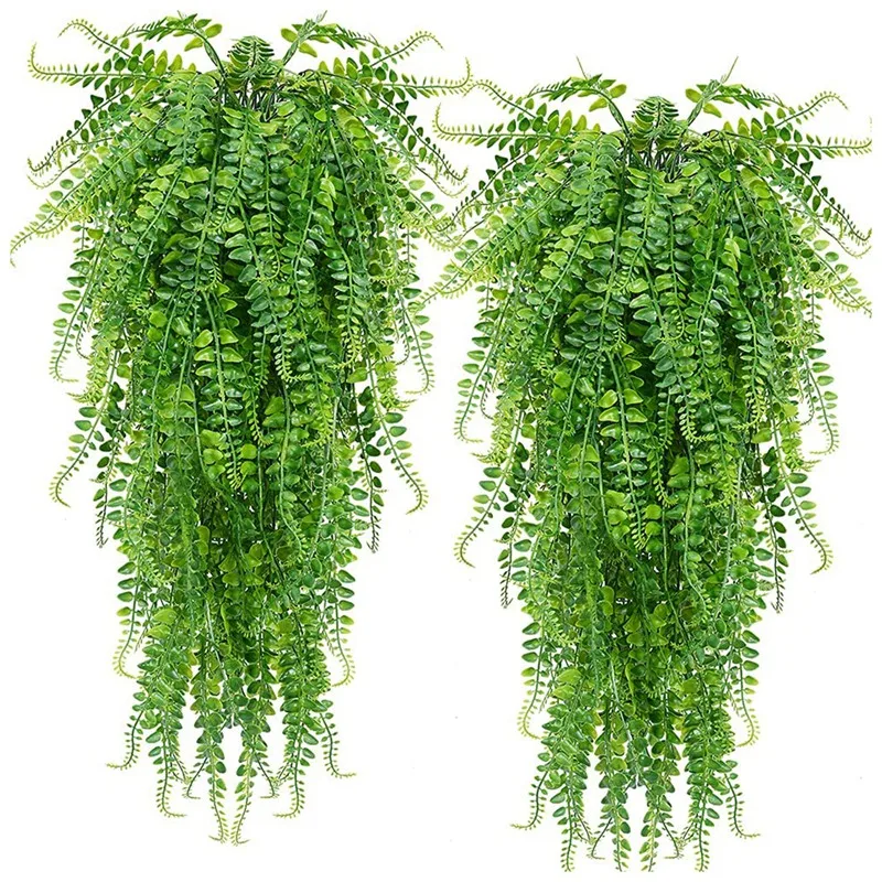 2 Pcs Artificial Hanging Ferns Plants Vine Fake Ivy Boston Fern Hanging Plant Outdoor UV Resistant Plastic Plants
2 Pcs Artificial Hanging Ferns Plants Vine Fake Ivy Boston Fern Hanging Plant Outdoor UV Resistant Plastic Plants