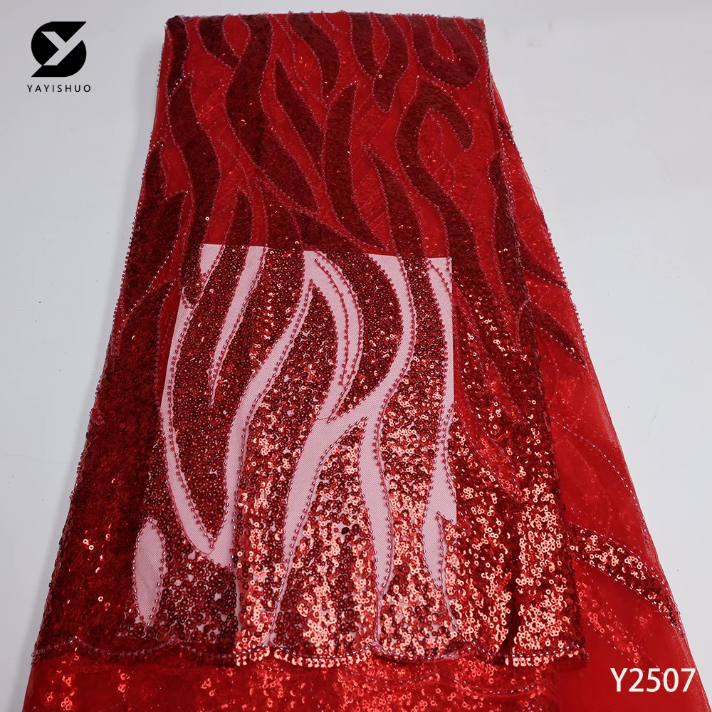 2022 Latest Beaded Tube Sequins French Lace High Quality Nigerian Lace Fabrics Private Custom Wedding Evening Dress Y2507
2022 Latest Beaded Tube Sequins French Lace High Quality Nigerian Lace Fabrics Private Custom Wedding Evening Dress Y2507
