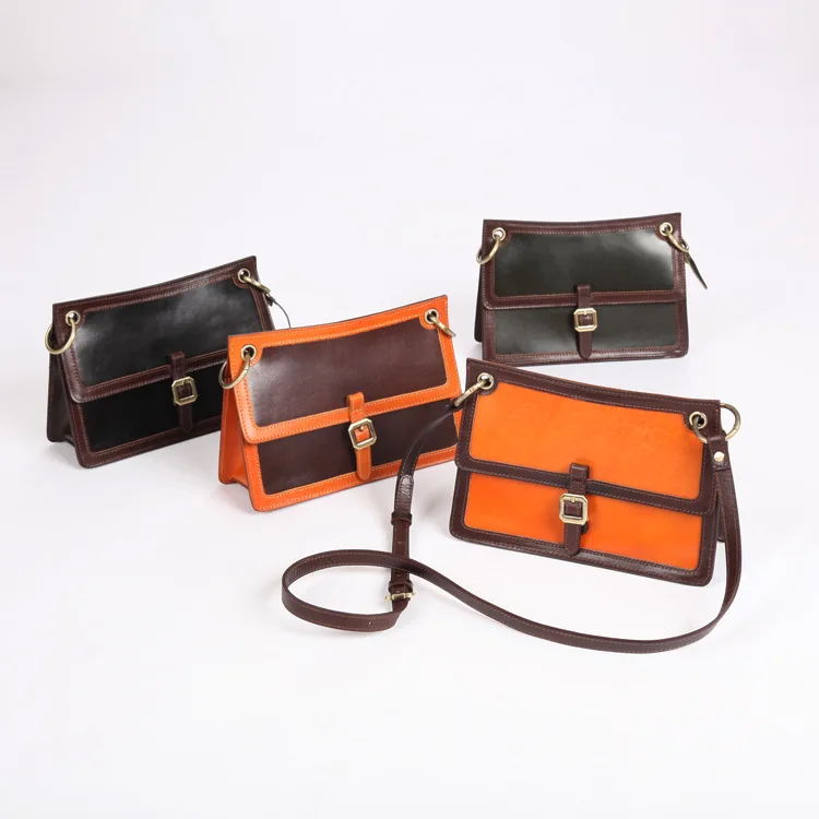 2023 New Genuine Women's Bag Top Layer Cowhide Messenger Bag Contrasting Color Vegetable Tanned Leather Bag
2023 New Genuine Women's Bag Top Layer Cowhide Messenger Bag Contrasting Color Vegetable Tanned Leather Bag