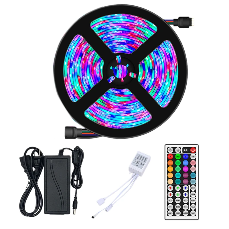 LED Light Strip Color Changeable Waterproof 5050Smd Flexible Strip 5M For Home Decoration Rgb Light Strip US Plug
LED Light Strip Color Changeable Waterproof 5050Smd Flexible Strip 5M For Home Decoration Rgb Light Strip US Plug