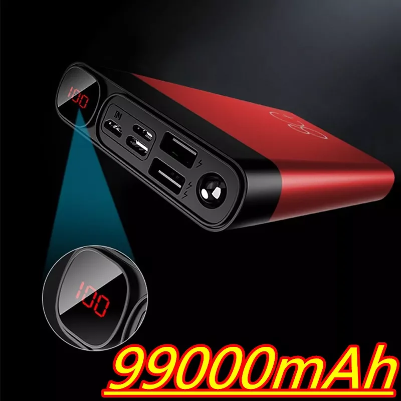 2023New Power Bank 99000mah Charger Portable Power Bank 10000mAh External Battery Fast Charge iPhone Xiaomi
2023New Power Bank 99000mah Charger Portable Power Bank 10000mAh External Battery Fast Charge iPhone Xiaomi