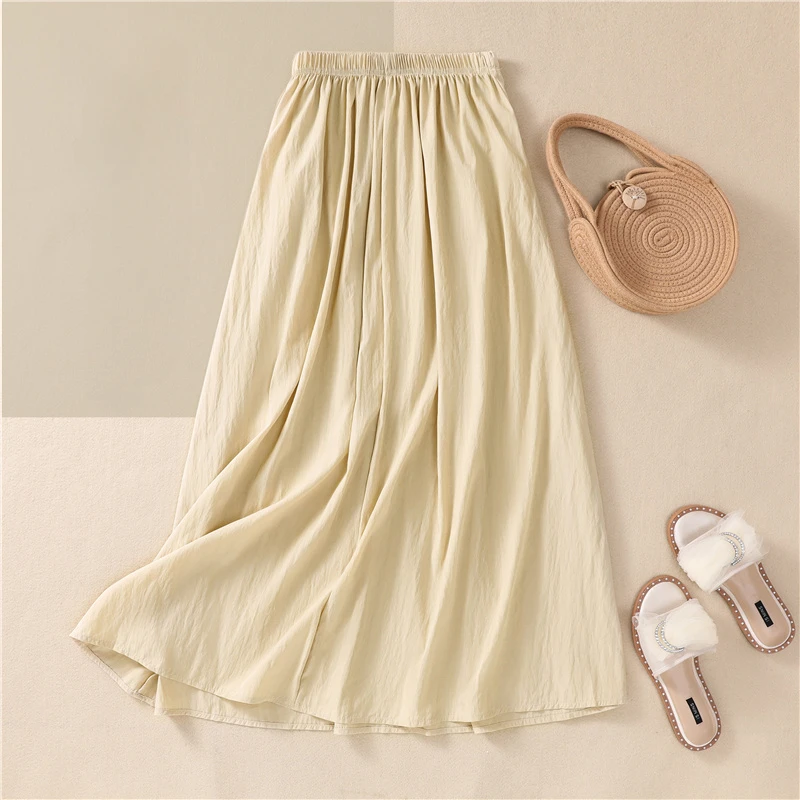 YCMYUNYAN 2023 New Folds Skirt Spring/summer Solid High Waisted Loose A-LINE High Street Cotton Hemp Print Women Pleated Skirts
YCMYUNYAN 2023 New Folds Skirt Spring/summer Solid High Waisted Loose A-LINE High Street Cotton Hemp Print Women Pleated Skirts