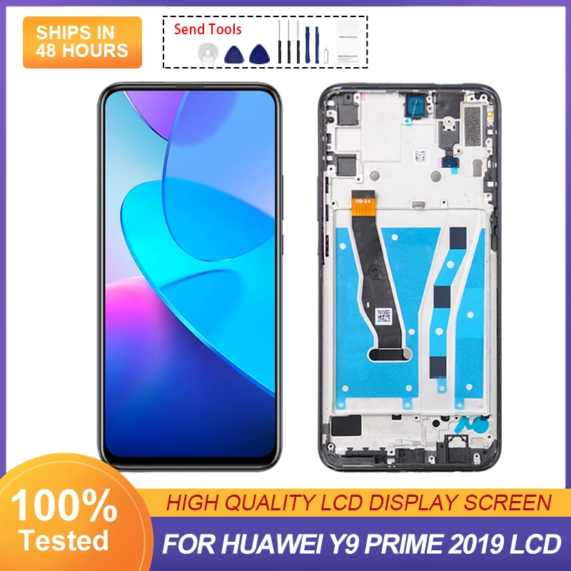 

6.59 Inch Y9 Prime 2019 Display For Huawei P Smart Z Lcd Touch Panel Screen Digitizer L21 L22 LX3 Assembly Free Shipping 1Pcs