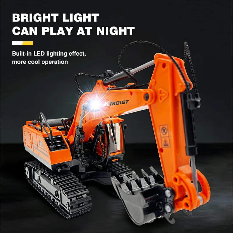 Kmoist Rc Excavator 2.4 G Remote Control Truck Toy Car 11Ch Rc Construction Engineering Vehicles with Light Music Toys for Kids
Kmoist Rc Excavator 2.4 G Remote Control Truck Toy Car 11Ch Rc Construction Engineering Vehicles with Light Music Toys for Kids