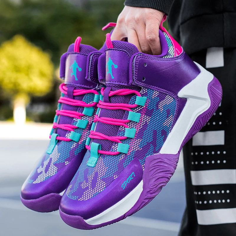 New Men's Retro Basketball Shoes Non-slip Cushioning Breathable Sport Shoes Gym Training Large Size Teenagers Zapatillas Hombre
New Men's Retro Basketball Shoes Non-slip Cushioning Breathable Sport Shoes Gym Training Large Size Teenagers Zapatillas Hombre
