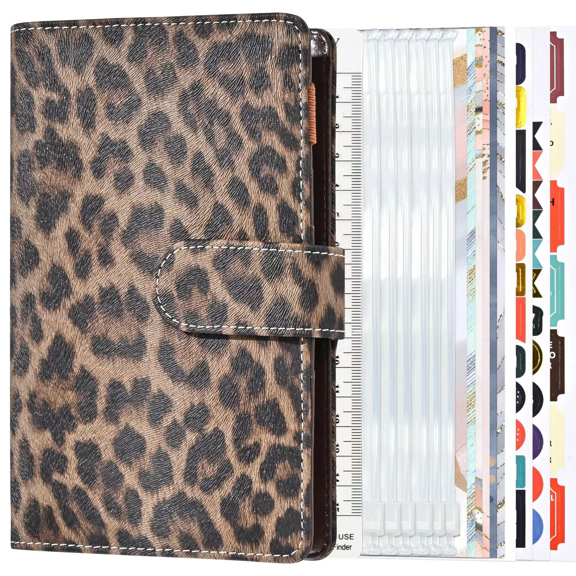 A6 Leopard Print Cover Binder Notebook Planner Journal PU Leather Diary Binder Budget Notepad Business Office School Stationery
A6 Leopard Print Cover Binder Notebook Planner Journal PU Leather Diary Binder Budget Notepad Business Office School Stationery