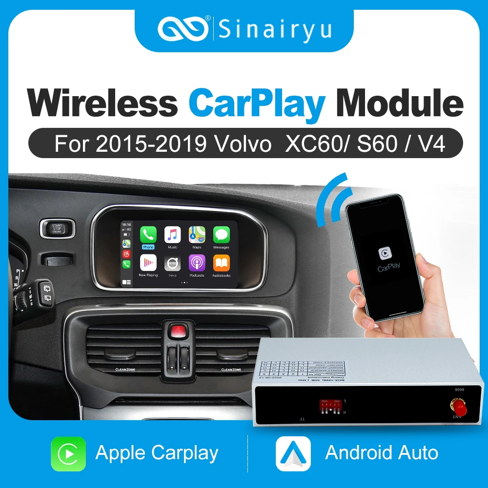 2022 Wireless CarPlay AndroidAuto Retrofit Box for 2011-2019 Volvo Auto V40 XC70 XC60 S60 V60 V70 S80 Mirroring OEM Microphone
2022 Wireless CarPlay AndroidAuto Retrofit Box for 2011-2019 Volvo Auto V40 XC70 XC60 S60 V60 V70 S80 Mirroring OEM Microphone