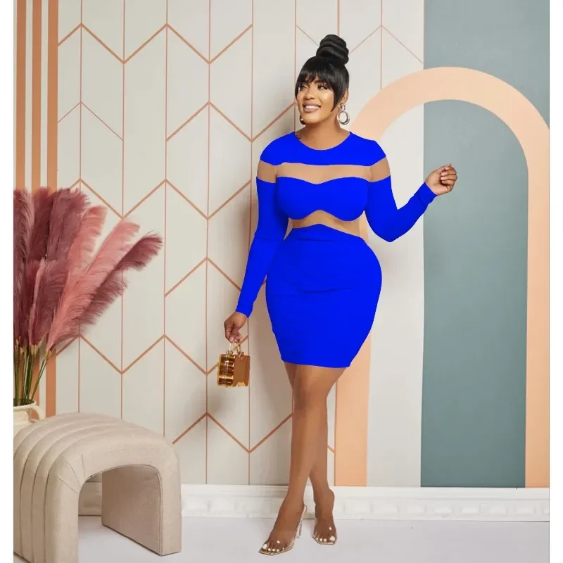 Mesh Patchwork Solid Bodycon Mini Dress Women Long Sleeve Slim Night Clubwear Party Dresses Fashion Casual Boutique Outfits
Mesh Patchwork Solid Bodycon Mini Dress Women Long Sleeve Slim Night Clubwear Party Dresses Fashion Casual Boutique Outfits