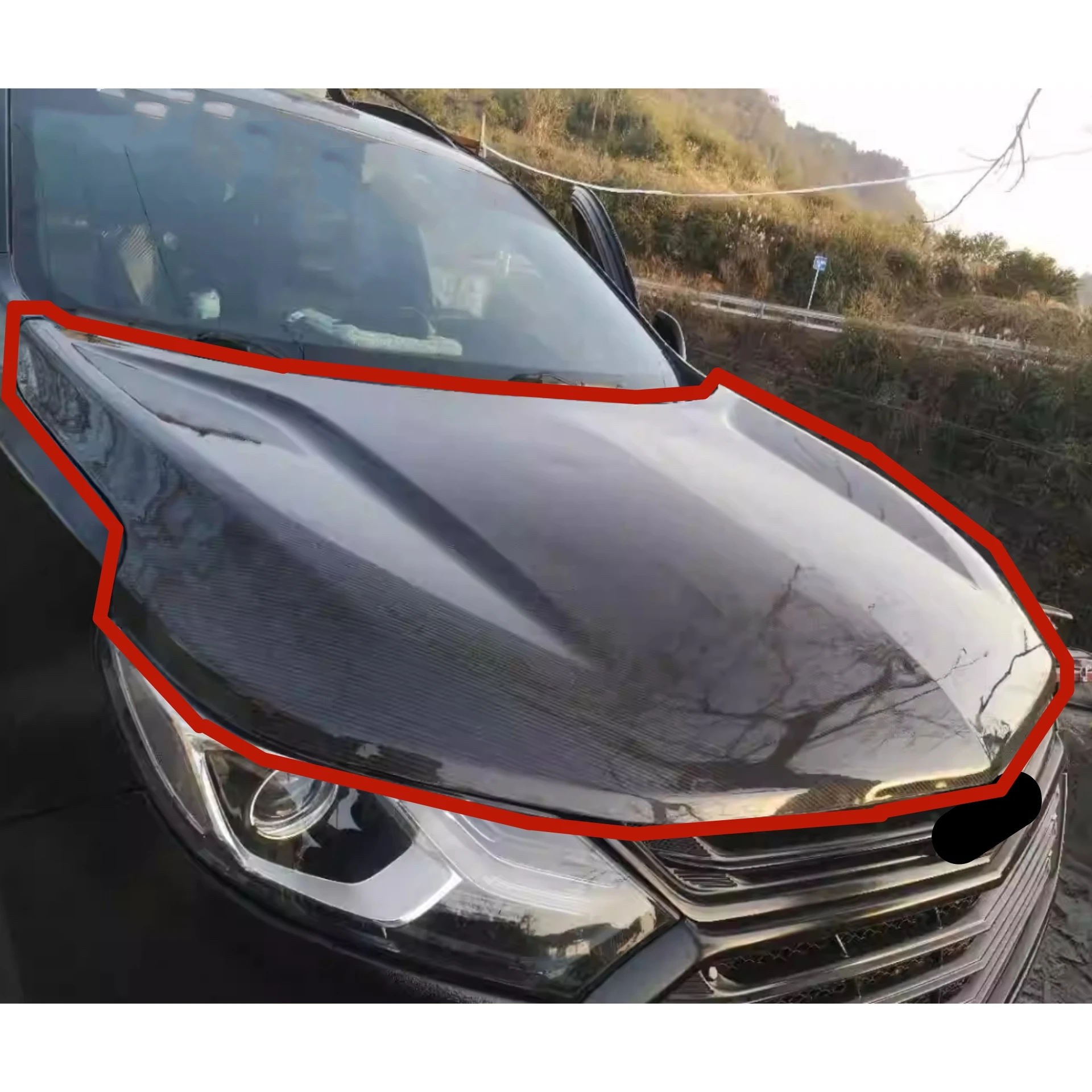 Комплект корпуса из углеродного волокна крышка двигателя для Chevrolet Equinox