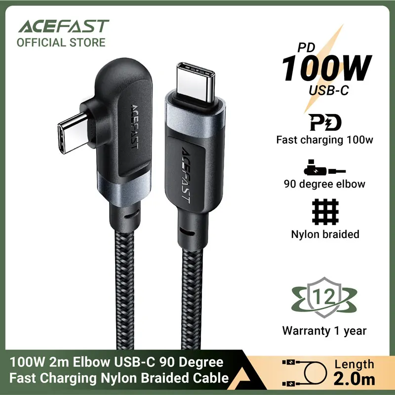 ACEFAST PD 100W USB C to USB Type C Cable PD Fast Charger Cord USB C 5A For Xiaomi poco f3 x3 pro oneplus 9 pro Macbook Pro iPad
ACEFAST PD 100W USB C to USB Type C Cable PD Fast Charger Cord USB C 5A For Xiaomi poco f3 x3 pro oneplus 9 pro Macbook Pro iPad