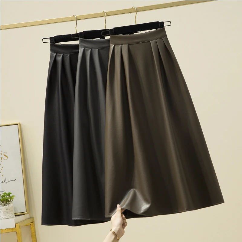 Юбка-миди Женская Плиссированная, из ПУ кожи
Юбка-миди Женская Плиссированная, из ПУ кожи