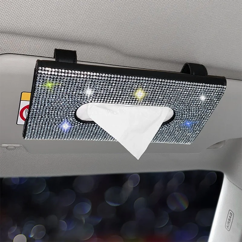 Diamond Car Tissue Box Visor Mask Tissue Holder for Car Crystal Sparkling Car Tissue Holder PU Leather Back Seat Tissue Holder
Diamond Car Tissue Box Visor Mask Tissue Holder for Car Crystal Sparkling Car Tissue Holder PU Leather Back Seat Tissue Holder