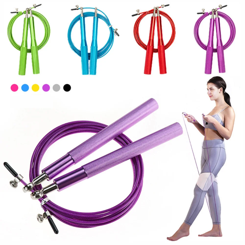 

Rope Ultra-speed Gym Boxing Jump Ropes Steel Wire For Speed Training Jumping Skipping 3 Gym Adjustable Fitness Rope Meters