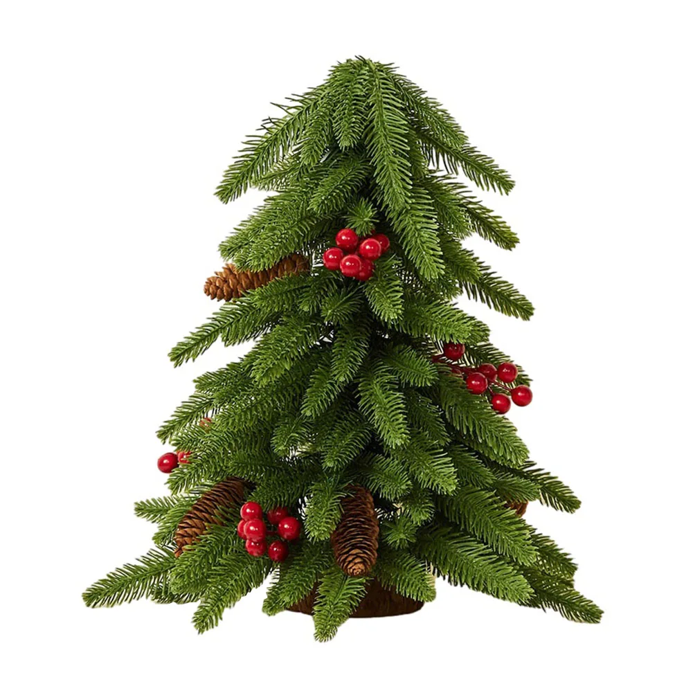 

Декор для рождественской елки 40 см, искусственная настольная Рождественская сосна, настольное украшение, рождественская елка, Искусственная елка 2023, новый год, Рождество, домашний декор