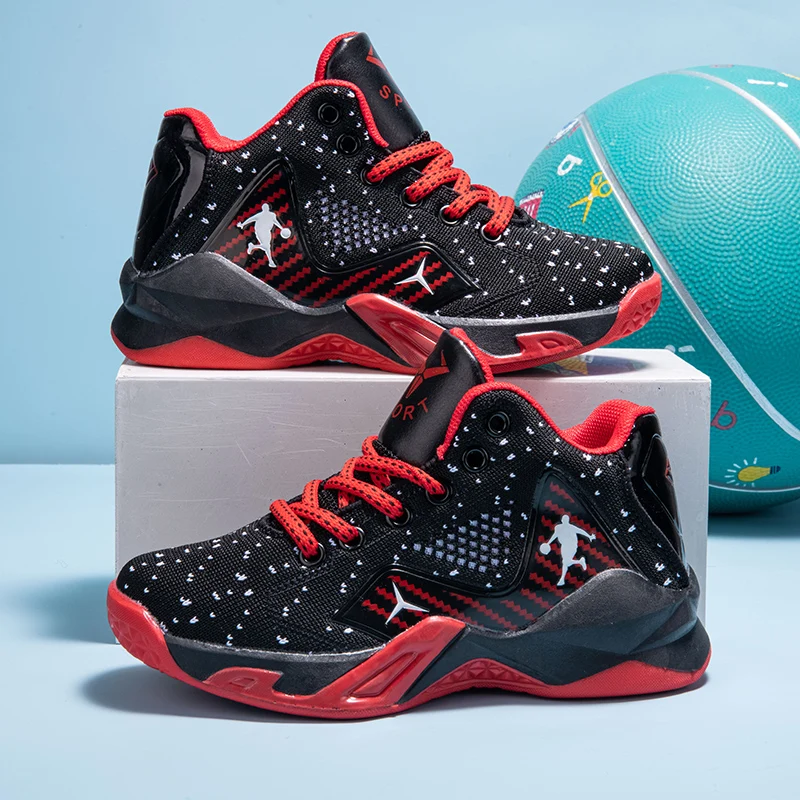 High Top Kids Basketball Shoes for Boys Running Sneakers Breathable Mesh Children Sports Shoes Footwear Boy Shoes Basket Sport
High Top Kids Basketball Shoes for Boys Running Sneakers Breathable Mesh Children Sports Shoes Footwear Boy Shoes Basket Sport