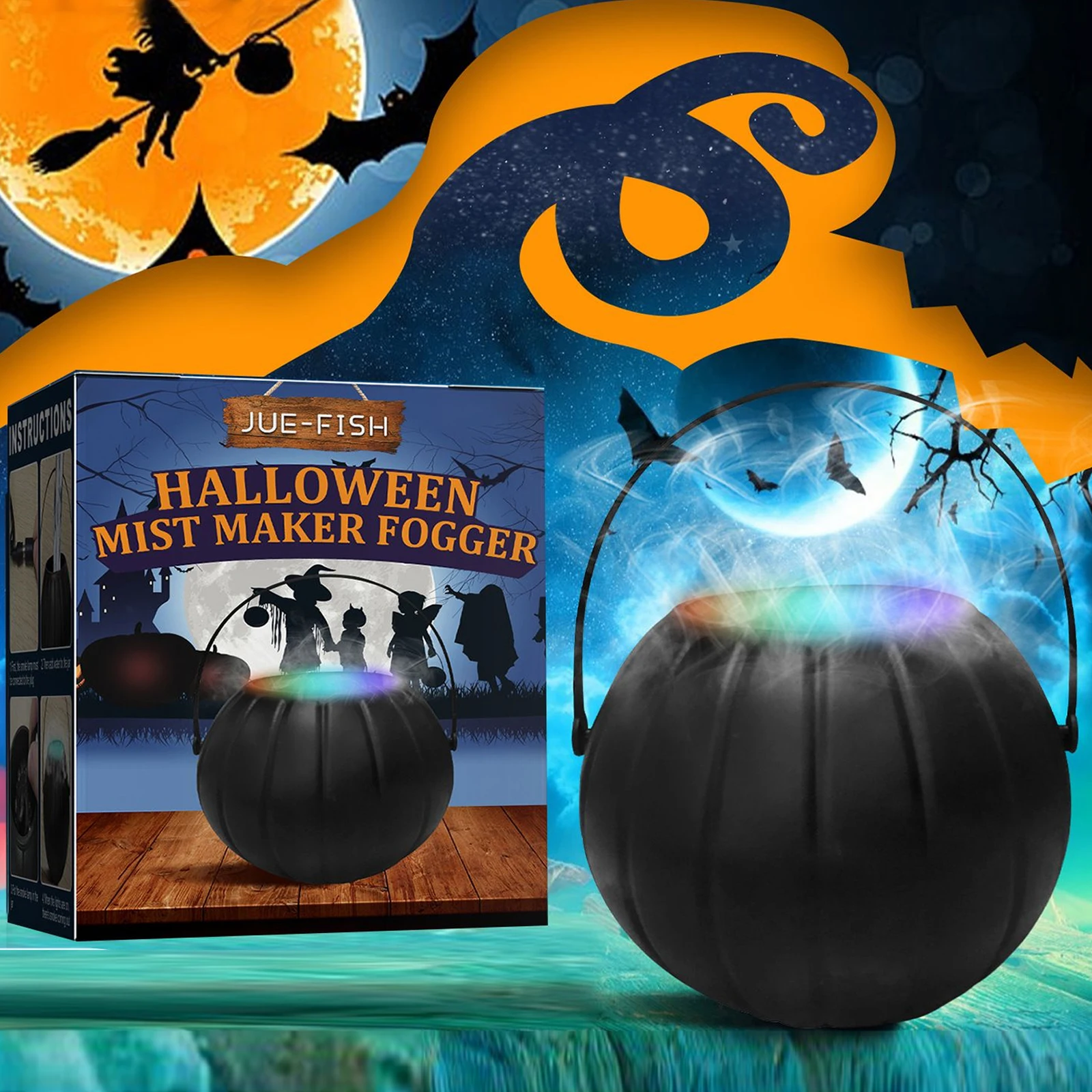 Witch Pot Halloween Witch Jar Smoke Machine Fog Maker Water Fountain Fogger 7 Color Changing Party Prop Decoration Free Shipping
Witch Pot Halloween Witch Jar Smoke Machine Fog Maker Water Fountain Fogger 7 Color Changing Party Prop Decoration Free Shipping