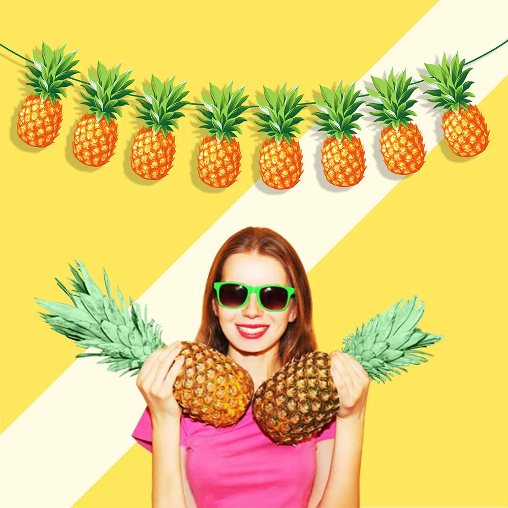Cartoon Summer Fruit Pineapple Ananas Birthday Party Wall Hanging Banner Bunting Backdrops Hawaii Baby Shower Party Decorations
Cartoon Summer Fruit Pineapple Ananas Birthday Party Wall Hanging Banner Bunting Backdrops Hawaii Baby Shower Party Decorations