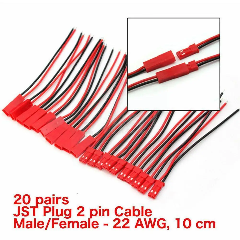 20 Pairs 10 Jst Plug Connector 2 Pin Male Female Syp Connector Pair Led Toys Wiring Accessories Plug Z4w3
20 Pairs 10 Jst Plug Connector 2 Pin Male Female Syp Connector Pair Led Toys Wiring Accessories Plug Z4w3