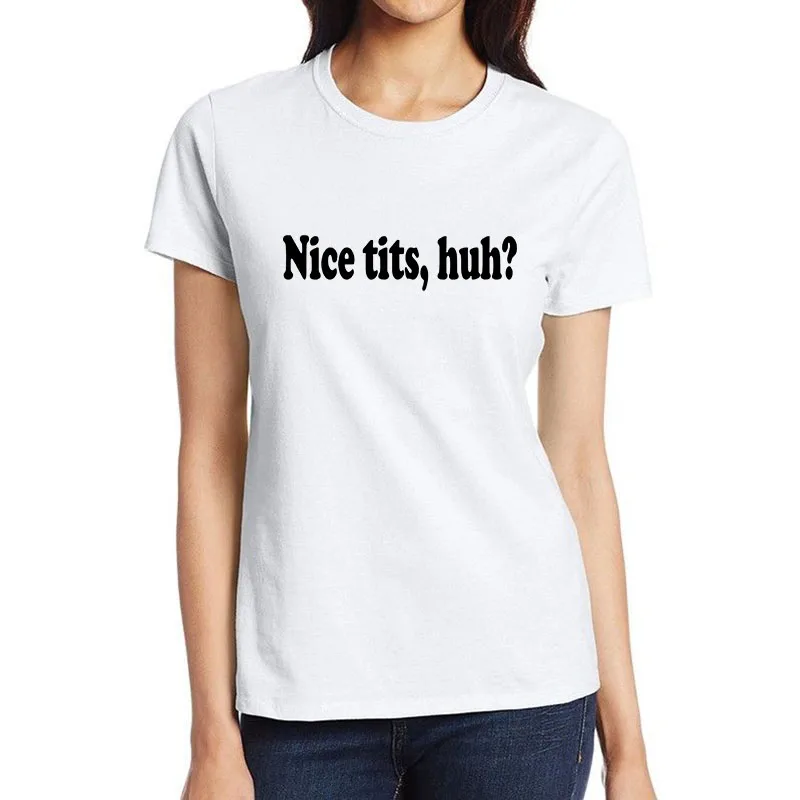 Nice Tits, Huh Graphic Design Naughty T-shirts Hotwife Humorous Flirtation Casual Tee Shirt Swinger High-Quality Training Tops
Nice Tits, Huh Graphic Design Naughty T-shirts Hotwife Humorous Flirtation Casual Tee Shirt Swinger High-Quality Training Tops