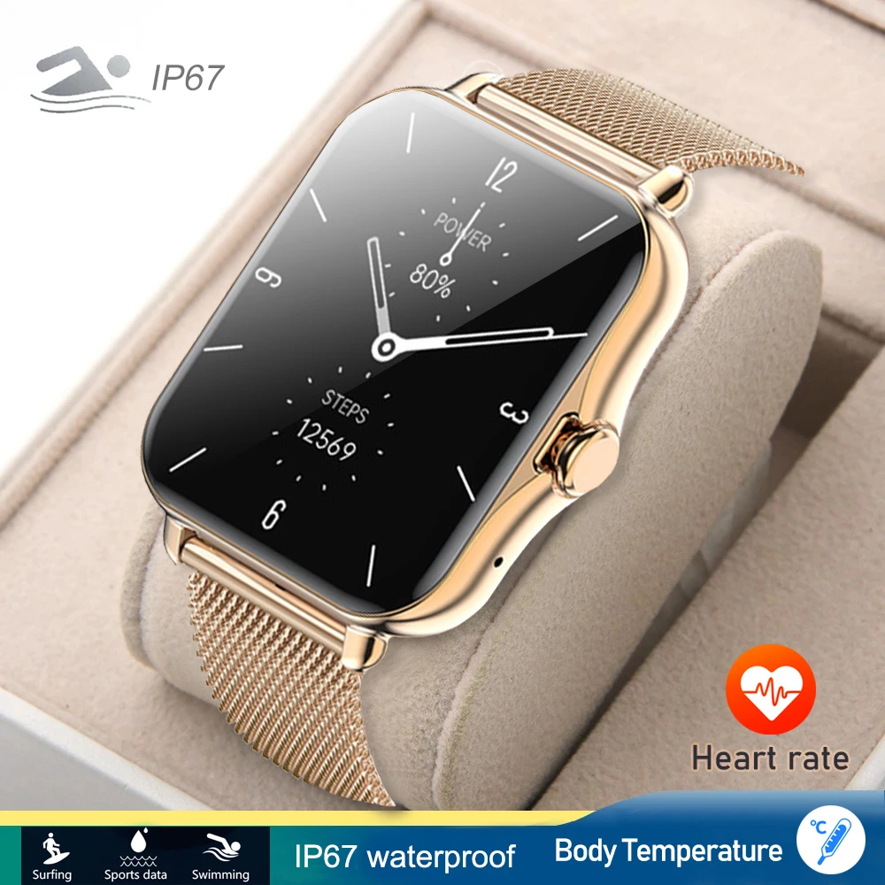 Bluetooth Call Smart Watch Women Clocks Body Temperature Heart Rate Waterproof Smartwatch For Android iOS For Xiaomi Huawei
Bluetooth Call Smart Watch Women Clocks Body Temperature Heart Rate Waterproof Smartwatch For Android iOS For Xiaomi Huawei