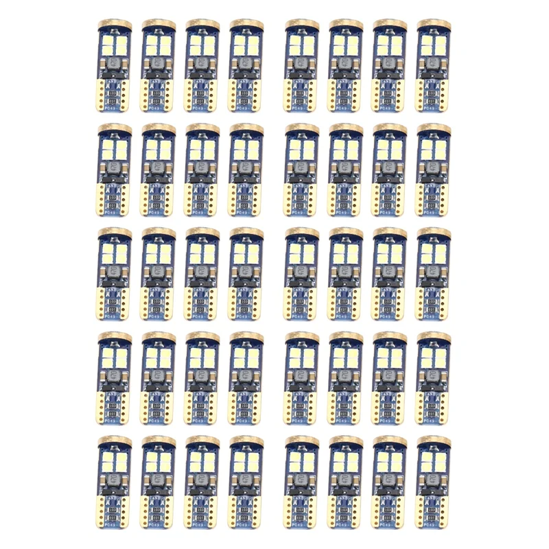 T10 168 LED Car Bulb 40Pcs 194 W5W 12-SMD 3030 Chipset LED Bulbs Canbus for Car Interior Dome Map Door Courtesy License
T10 168 LED Car Bulb 40Pcs 194 W5W 12-SMD 3030 Chipset LED Bulbs Canbus for Car Interior Dome Map Door Courtesy License