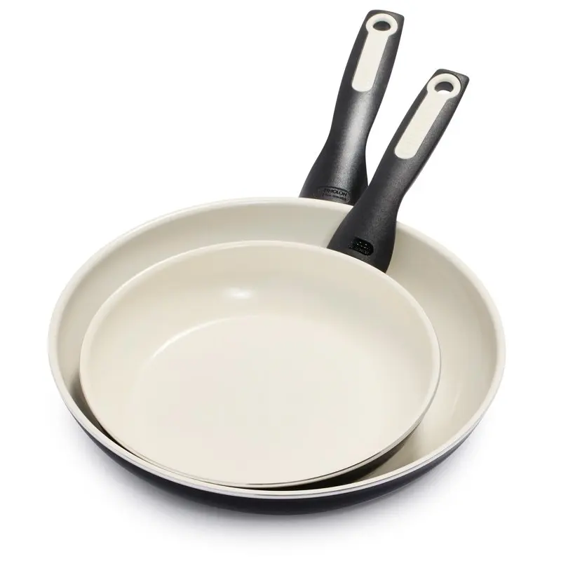Rio Ceramic Nonstick 8" & 10" Frypan Set, Black 
Rio Ceramic Nonstick 8" & 10" Frypan Set, Black