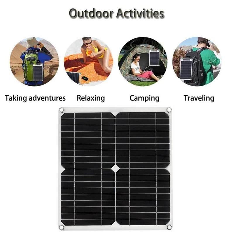 20W 18V Solar Cell Charging Panel With 50A Controller Outdoor Portable Monocrystalline Silicon Solar Charger Module
20W 18V Solar Cell Charging Panel With 50A Controller Outdoor Portable Monocrystalline Silicon Solar Charger Module
