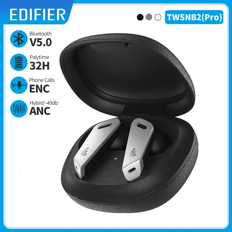 EDIFIER TWSNB2 (Pro) TWS ANC bluetooth earphone Active Noise Cancellation gaming earbuds bluetooth 5.0 32h playback time APP 
EDIFIER TWSNB2 (Pro) TWS ANC bluetooth earphone Active Noise Cancellation gaming earbuds bluetooth 5.0 32h playback time APP