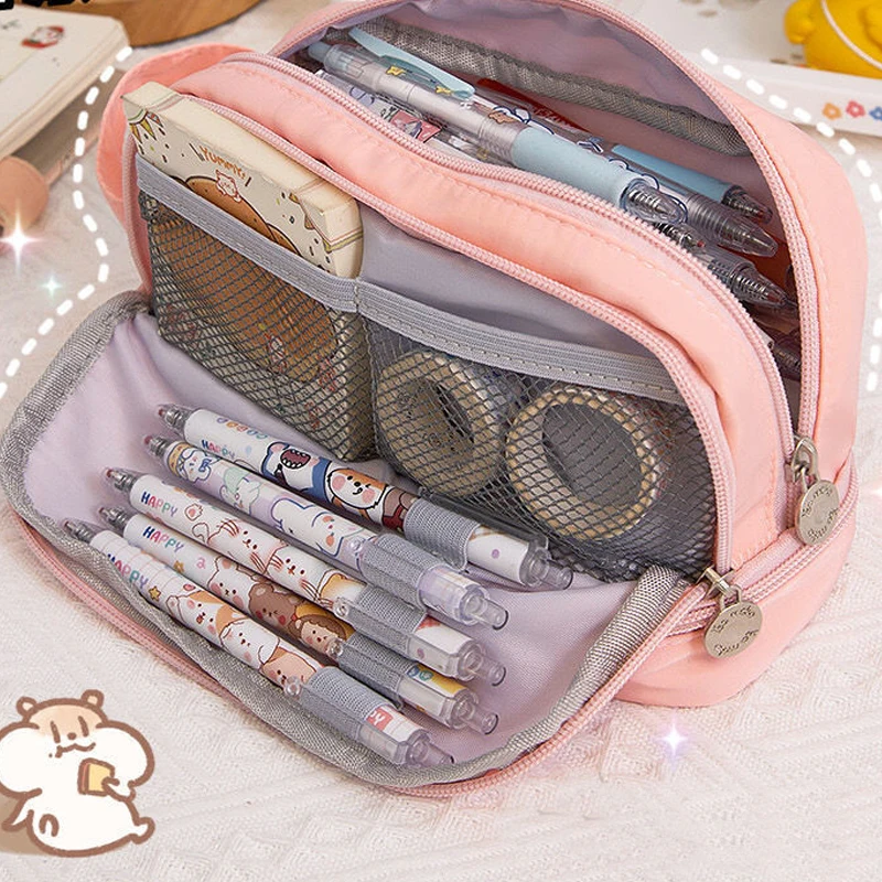 Korea Cute Pencil Cases for Girls Pencilcase Waterproof Canvas School Makeup Bag Pencil Pouch Pen BoxPapeleria Kawaii Stationery
Korea Cute Pencil Cases for Girls Pencilcase Waterproof Canvas School Makeup Bag Pencil Pouch Pen BoxPapeleria Kawaii Stationery
