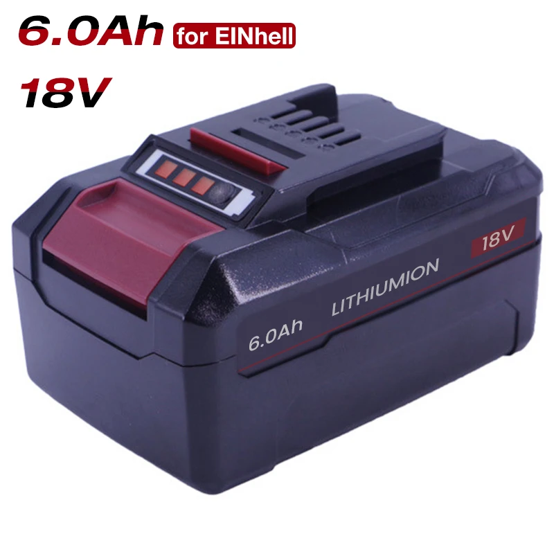 Сменный литий-ионный аккумулятор EIN18C2, 6,0 Ач, 18 в, для EINHELL Power, X-change ID, Φ 4511437OVP 
Сменный литий-ионный аккумулятор EIN18C2, 6,0 Ач, 18 в, для EINHELL Power, X-change ID, Φ 4511437OVP
