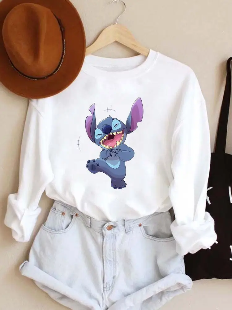 Women Casual Disney Fashion Print Autumn Spring Female Pullovers Holiday Stitch 90s Cute Stylish Sweet Loves Graphic Sweatshirt
Women Casual Disney Fashion Print Autumn Spring Female Pullovers Holiday Stitch 90s Cute Stylish Sweet Loves Graphic Sweatshirt