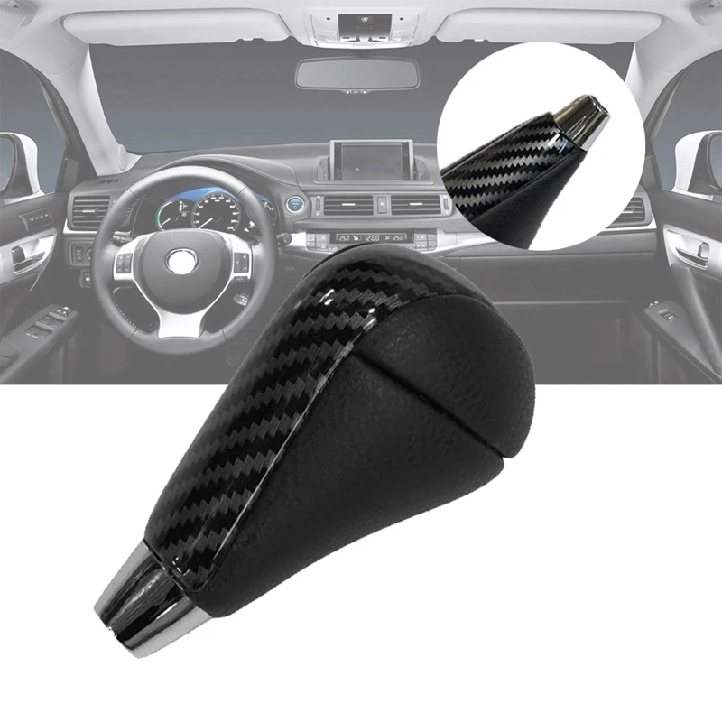 

Car Carbon Fiber Accessories Gear Shift Knob Gear Shift Shifter Lever For Lexus IS300 IS350