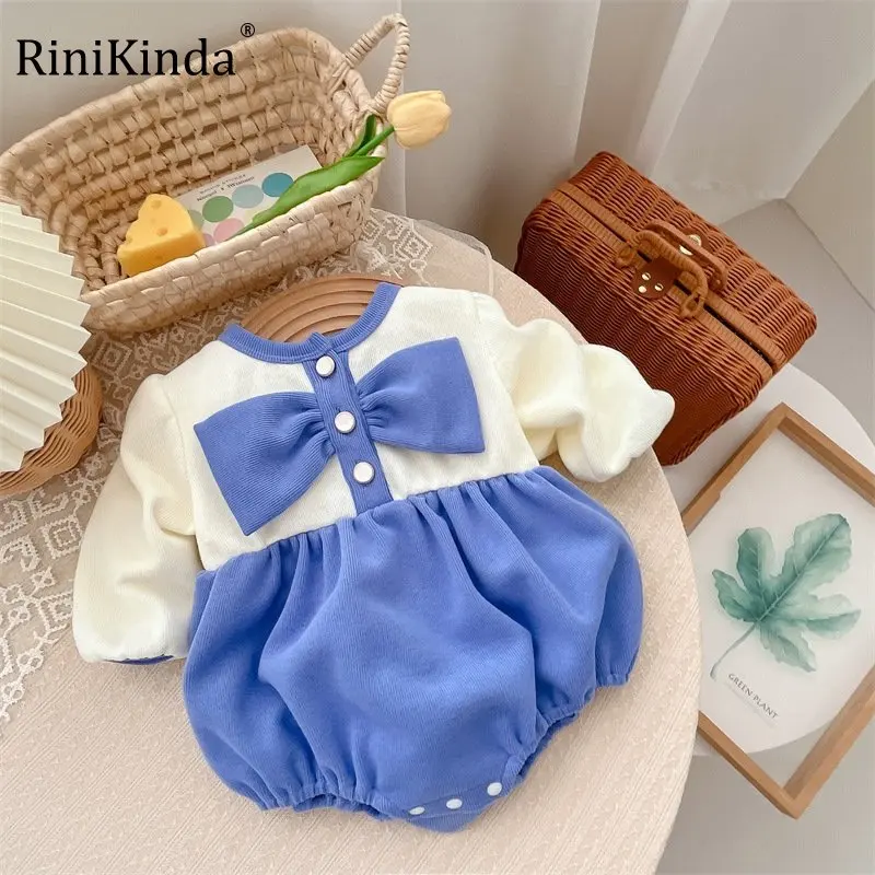 RiniKinda Autumn Newborn Infant Baby Girls Romper Long Sleeve Baby Playsuit Jumpsuit Infant Bowknot Rompers Onepiece Clothes
RiniKinda Autumn Newborn Infant Baby Girls Romper Long Sleeve Baby Playsuit Jumpsuit Infant Bowknot Rompers Onepiece Clothes