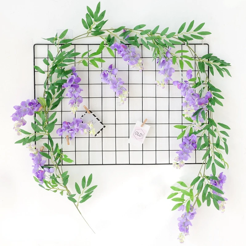Artificial Wisteria Flower Vine Flower String Rattan Wedding Photography Props Wall Hanging Plant Home Hotel Shopping Mall Decor
Artificial Wisteria Flower Vine Flower String Rattan Wedding Photography Props Wall Hanging Plant Home Hotel Shopping Mall Decor