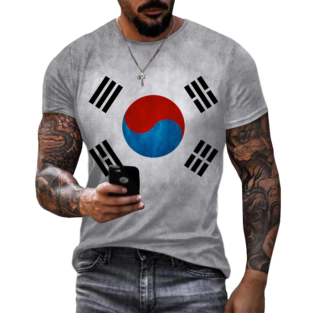 Футболка с флагом Южной Кореи, Мужская футболка, повседневные Забавные футболки, Корейская футболка с 3D-принтом флага, винтажная мужская од...
Футболка с флагом Южной Кореи, Мужская футболка, повседневные Забавные футболки, Корейская футболка с 3D-принтом флага, винтажная мужская од...