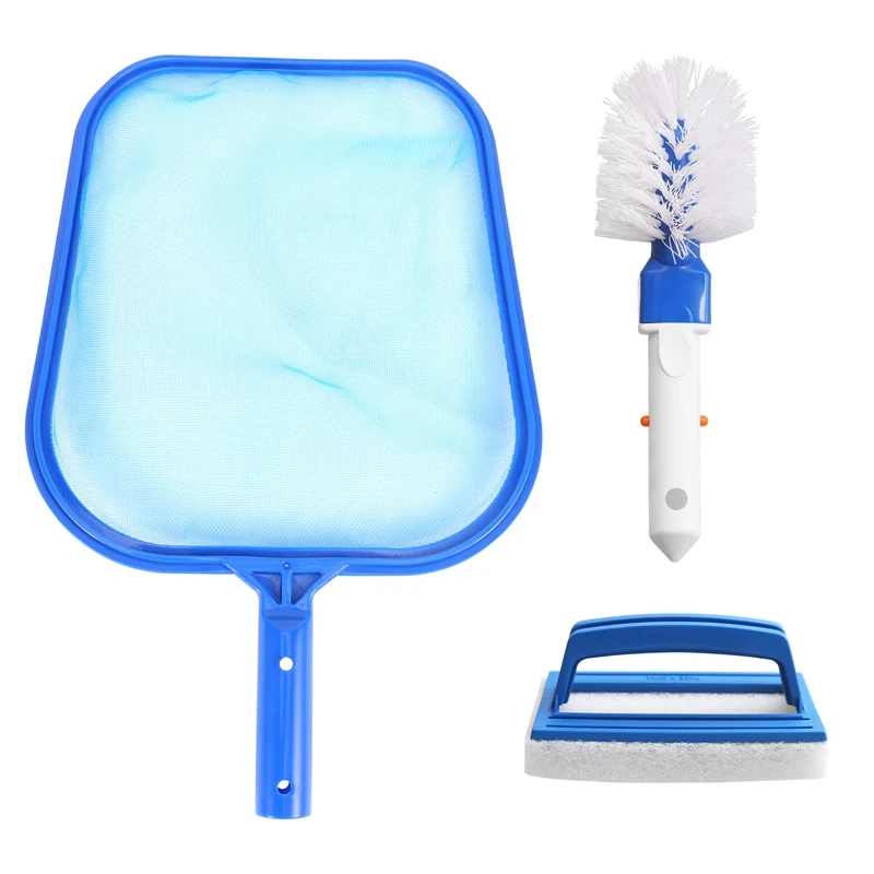 Practical Pool Cleaning Kit, Portable Spa Hot Tub Swimming Pool Accessories With Leaf Skimmer Net, Sponge Brush
Practical Pool Cleaning Kit, Portable Spa Hot Tub Swimming Pool Accessories With Leaf Skimmer Net, Sponge Brush